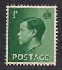 GB 1936 KEV111  1/2d GREEN STAMP UMM SG 457 (992) - Nuevos