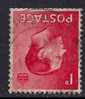 GB 1936 KEV111  1d RED INVERT WMK USED  SG 458wi (B1) - Gebruikt