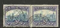 SOUTH AFRICA UNION 1933 Used Pair Definitives 2d   SACC-58 #12157 - Gebruikt