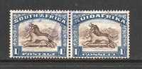 SOUTH AFRICA UNION 1930 Used Pair Definitives 1Sh  SACC-49 #12181 - Usati