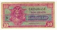 USA  -  MILITARY PAYMENT CERTIFICATE  -  10 CENTS  -  SERIES  521  -  P. M30 - 1954-1958 - Reeksen 521