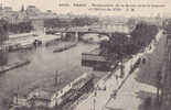 5022 PARIS PERSPECTIVE DE LA SEINE VERS LE LOUVRE ET L HOTEL DE VILLE - La Seine Et Ses Bords