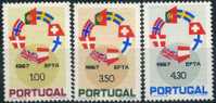 1967 Portogallo, Libero Scambio E.F.T.A. , Serie Completa Nuova (**) - Neufs