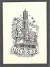 EL 126 - Canal And Tower By Hans De Jong - Bookplates