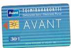 FINLANDIA (FINLAND) - AVANT (CHIP) -  PUBLIC CARD 30 MK TOIMIRAHAKORTII    CODE 0016 EXP.10.93 - USED  -  RIF. 3931 - Finlande