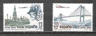 Espagne - Poste Aérienne - 1981 - Y&T 298/9 - Neuf ** - Usati