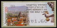 2009 Pope Benedict Visiting Holy Land ATM 001 - Frankeervignetten (Frama)