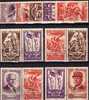 Soziale Hilfe 1943 Frankreich 589/3 Plus 4xPaare O 172€ Arbeit Familie Heimat Porträt Petain Set + Se-tenant Of France - Used Stamps