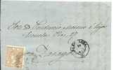 CARTA 1867 DE BARCELONA A ZARAGOZA MAT LLEGADA - Storia Postale