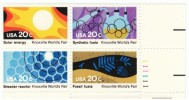 #2006-2009, Knoxville Worlds Fair Exposition, 1982 20-cent Plate Block Of 4 Stamps - Numéros De Planches