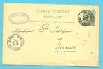 Entier Met Firmaperforatie (perfin) " J R B " Van J. RANDAXHE-BALLY Te Anvers - 1863-09