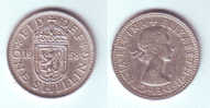 Great Britain 1 Shilling 1958 (Scottish Shield) - I. 1 Shilling