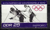 DDR  N°  1417  * *   JO 1972   Ski Biathlon Tir - Tir (Armes)