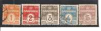 Dinamarca-Denmark Yvert Nº 48-52 (usado) (o). - Used Stamps