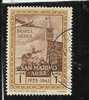 SAN MARINO 1942 RICONSEGNA AD ARBE DELLA BANDIERA ITALIANA POSTA AEREA AIR MAIL LIRE 1 USATO USED OBLITERE' - Usati