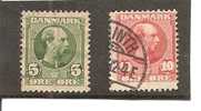 Dinamarca-Denmark Yvert Nº 53-54 (usado) (o). - Used Stamps