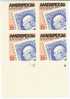 #2145 Ameripex '85, 1985 Plate Block Of 4 22-cent Stamps, Stamp Collecting - Numero Di Lastre