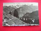 CPSM-SUISSE-BRAUNWALD. BLICK GEGEN HAUSSTOCK  - VOYAGEE -TIMBRE  - PHOTO RECTO /VERSO - Wald