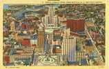 USA – United States – Aerial View Of Down Town Buffalo, New York And Civic Center Unused Linen Postcard [P3804] - Buffalo