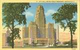 USA – United States – City Hall And McKinley Monument, Buffalo, New York Unused Linen Postcard [P3805] - Buffalo