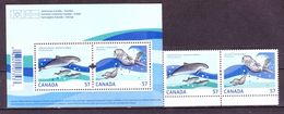 Canada 2010 MiNr. 2636 - 2637 (Block 128) MARINE MAMMALS DOLPHINS Joint Issue Sweden 2v+1bl MNH** 4.90 € - Delfine