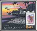 (032) Montserrat  Animals / Animaux / Bats / Fledermäuse / Chauves-souris ** / Mnh  Michel BL 47 - Montserrat