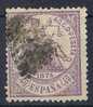 40 Cts Violeta Alegoria Justicia 1874, Edifil Num 148 º - Usati