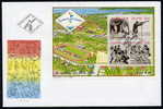 ALAND 1991 Small Island Games Block On FDC.  Michel Block 1 - Aland