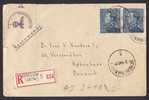 Belgium WWII BERCHEM Registered Recommandée 1941 Cover Denmark German Censor Geöffnet Oberkommando Der Wehrmacht Label - Oorlog 40-45 (Brieven En Documenten)