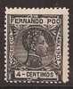 FPOO155-LB1033TANGuinea.Gui Nee.ALFONSO  Xlll.FERNANDO POO.1907  (Ed 155**) Sin Charnela.LUJO. - Nuevos