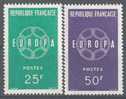 1959 Francia, Europa CEPT , Serie Completa Nuova (**) - 1959