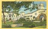 USA – United States – Inner Court, County Court House, Santa Barbara, California Unused Linen Postcard [P3889] - Santa Barbara