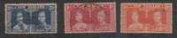 New Zealand 1937 Used, Coronation Set Of 3, - Usati