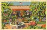 USA – United States – Inner Court, Ramona's Marriage Place, Old Town, San Diego California Unused Linen Postcard [P3907] - San Diego