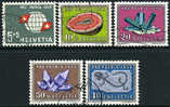 Switzerland B282-86 XF Used Semi-Postal Set From 1959 - Usati