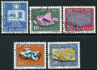 Switzerland B303-07 XF Used Semi-Postal Set From 1961 - Usati