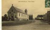 CPA (80),    SAINT OUEN  Place De L Eglise - Saint Ouen