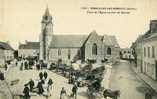 72 - MAROLLES LES BRAULTS - Place De L'Eglise Un Jour De Marché - Marolles-les-Braults