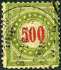 Switzerland J28 Used 500c Olive Grn Postage Due From 1884-97 - Taxe