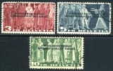 Switzerland 3O80-82 Used International Labor Bureau Official Part Set From 1944 - Dienstzegels