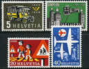 Switzerland #355-58 Mint Never Hinged Set From 1956 - Ongebruikt