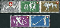 Switzerland B201-05 Mint Never Hinged Semi-Postal Set From 1951 - Unused Stamps