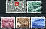 Switzerland B222-26 Mint Never Hinged Semi-Postal Set From 1953 - Unused Stamps