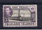 RB 731 - 1938 Falkland Islands - 1d KGVI  - Fine Used Stamp  - Battle Memorial - Falkland Islands