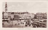 Nederland-ZEELAND, MIDDELBURG  1920, Groote Markt+old Tramway+Pharmacie+Coiffeur,.. Gebruikt Nee - Middelburg