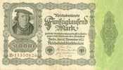 ALLEMAGNE - GERMANY - REICHSBANKNOTE - BERLIN 1922 - BILLET DE 50 000 MARK - Other & Unclassified