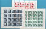 V-1 JUGOSLAVIJA JUGOSLAWIEN JUGOSLAVIA NEV YEAR 1966 3 SHEETS A 20 STAMPS NEVER HINGED - Nuovi