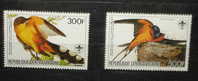 REPUBLIQUE CENTRAFRICAINE.Oiseaux.PA 322-323 Neufs - Swallows