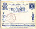 Groot-Brittannië, Entier Post Office Jubilee, South Kensington (X21069) - Postkoetsen