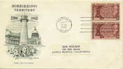 (d) FDC Pour Le Timbre Mississippi Territory - 1941-1950